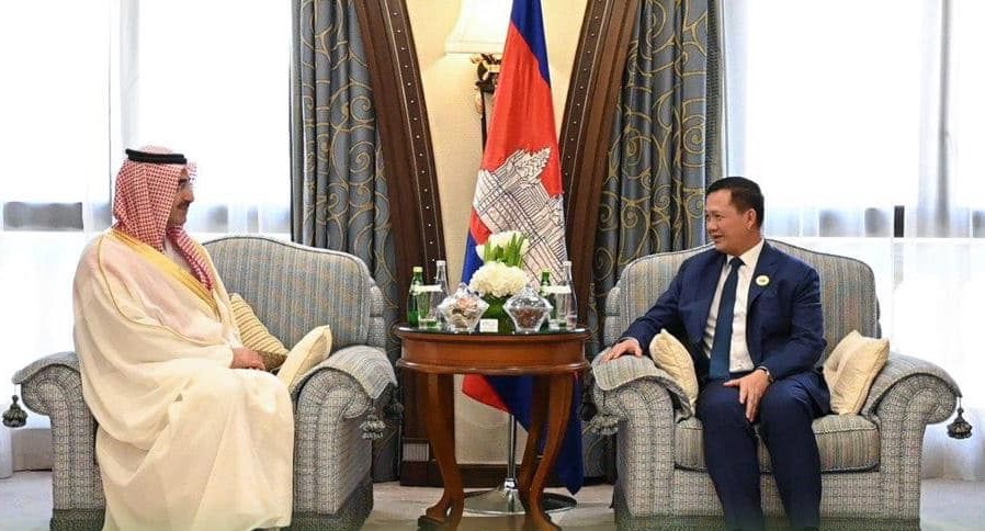 Saudi Fund for Development CEO Sultan Al-Marshad met Cambodian Prime Minister Hun Manet last week. SPA