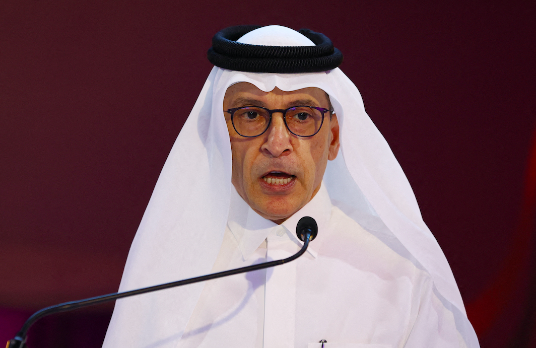 Akbar Al-Baker during the FIFA Legends Event on Dec. 11, 2022. Reuters.