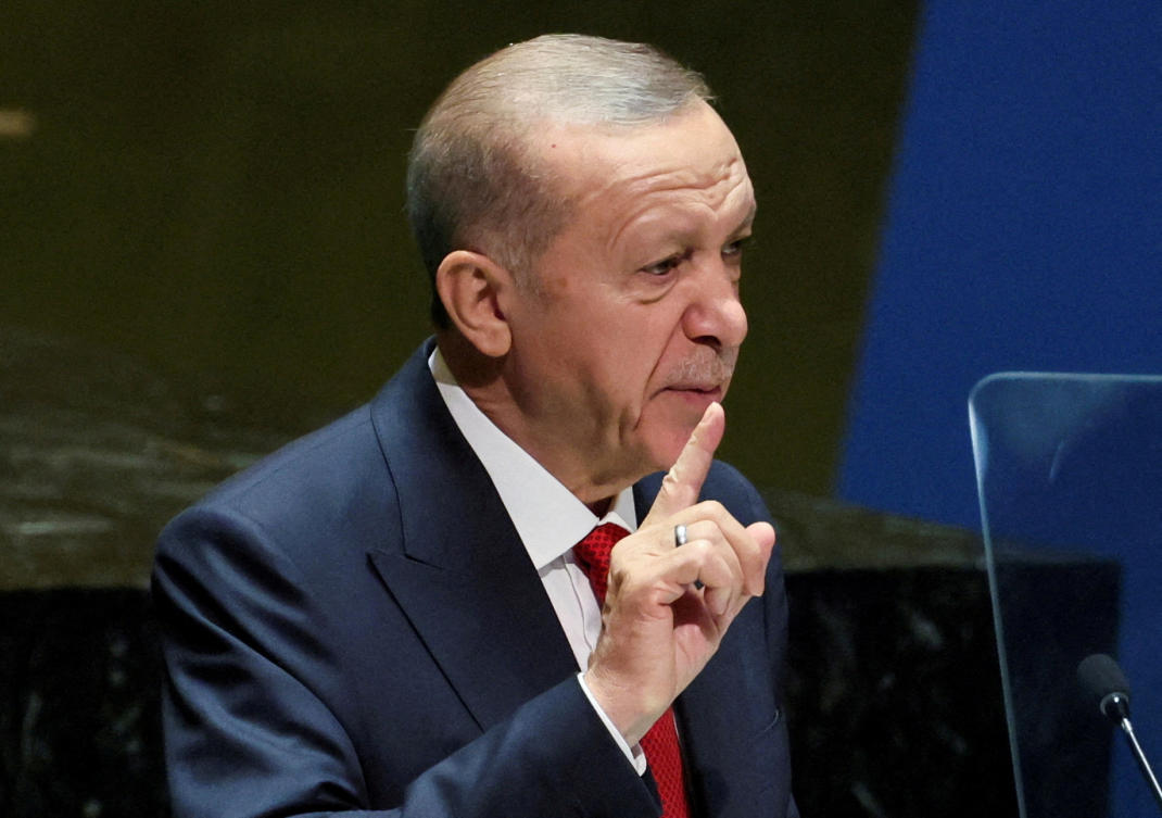 Turkiye’s President Tayyip Erdogan addresses the 78th Session of the UN General Assembly in New York City, US (File/Reuters)