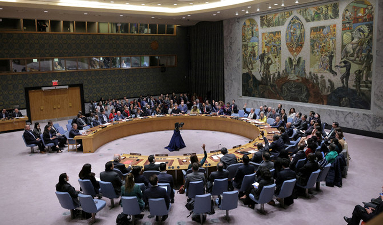 A general view during a vote at a meeting of the United Nations Security Council on the conflict between Israel and Hamas at UN headquarters in New York, US, October 16, 2023. (Reuters/File)