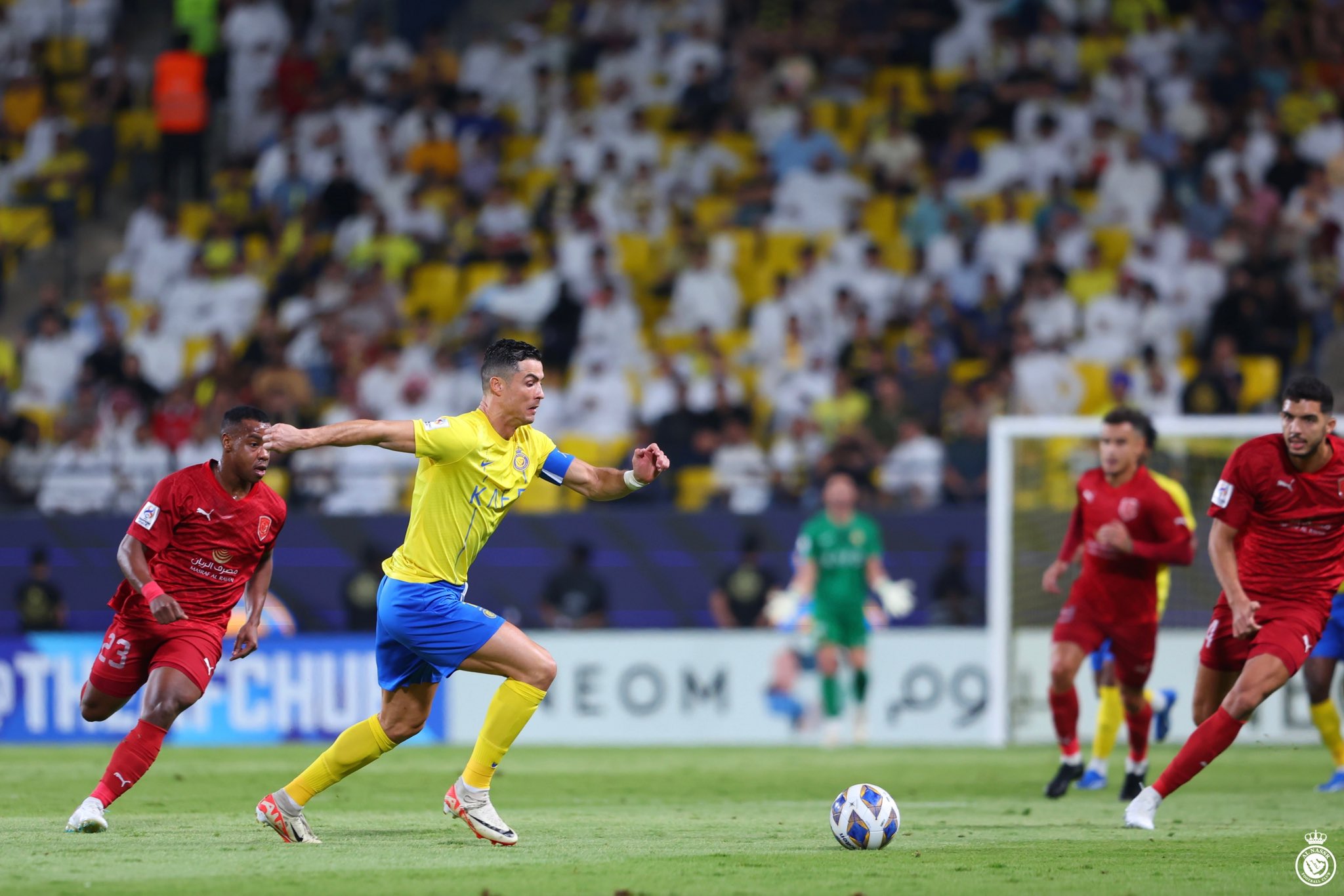 Cristiano Ronaldo lit up the Asian Champions League on Tuesday with two spectacular goals and delicious assists as Al-Nassr defeated Al-Duhail 4-3 in a thrilling encounter. (X/@AlNassrFC_EN)