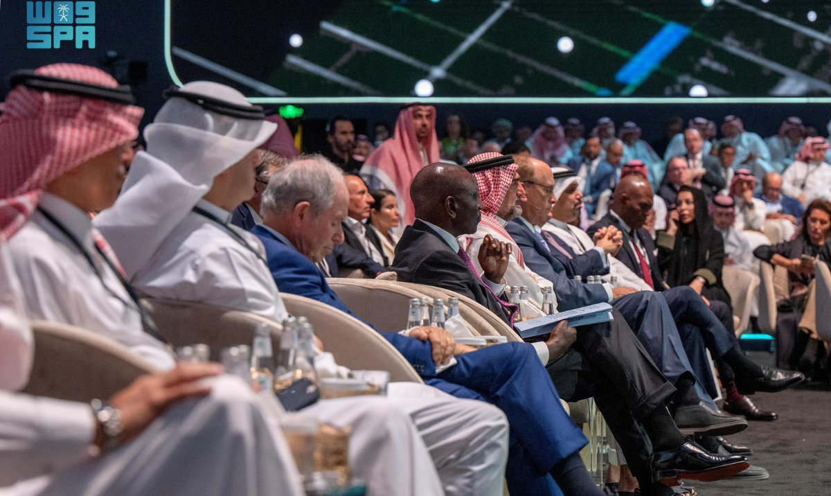 Top of the agenda on the first day of the seventh edition of the Future Investment Initiative forum was the global energy transition. (SPA)