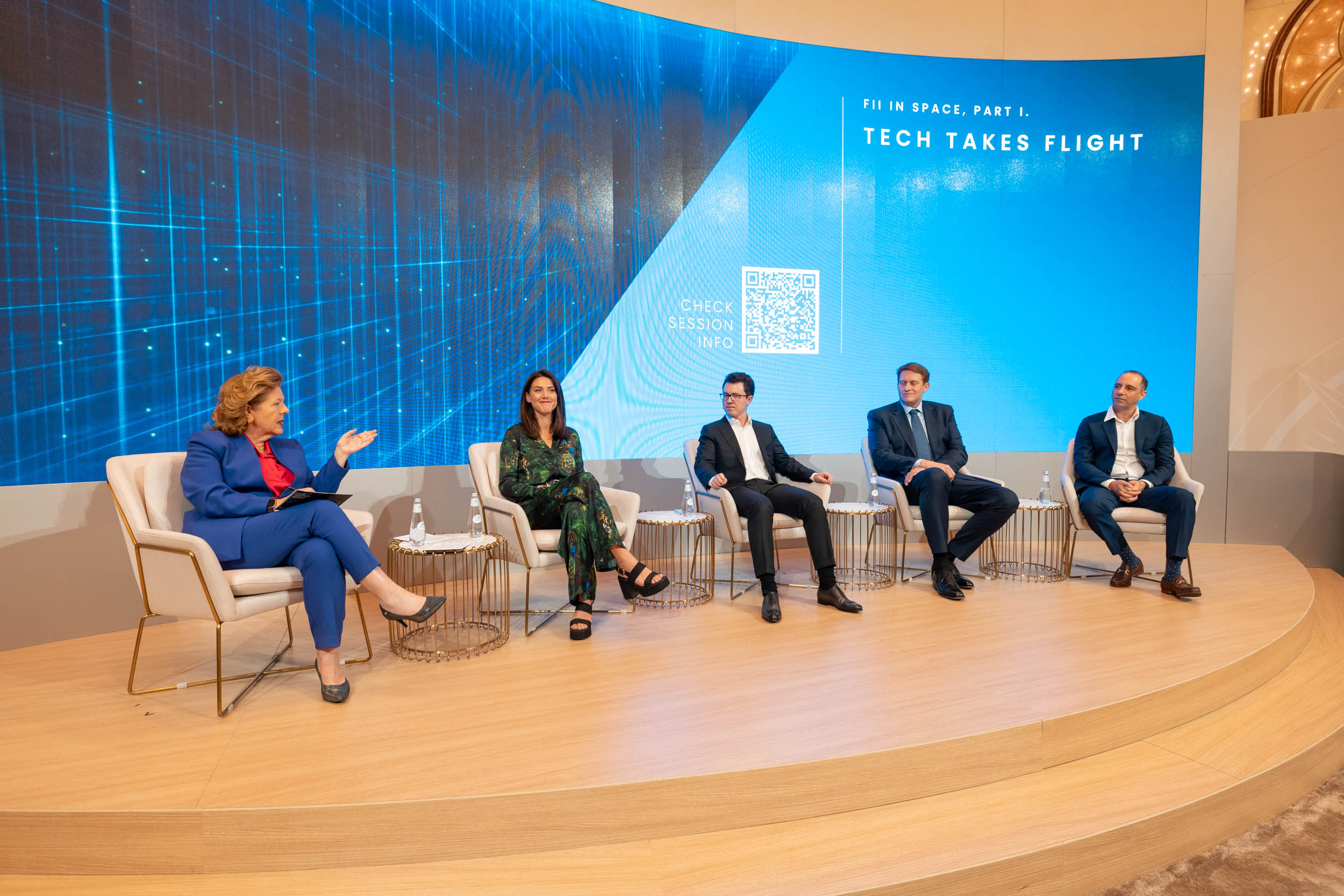 Industry leaders speak during a panel on the fast-growing space industry and its impact on the planet’s economy. AN photo
