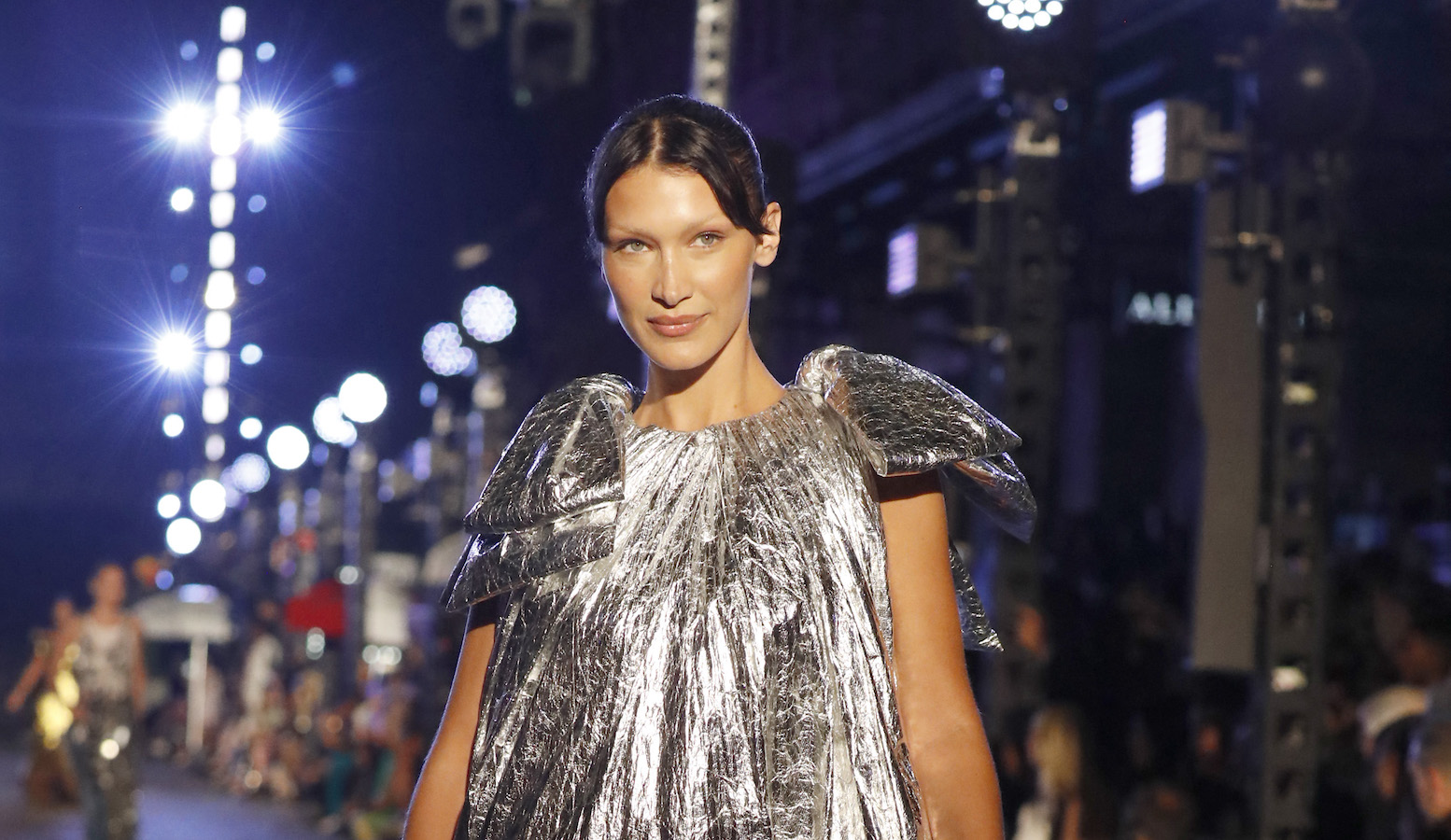 Bella Hadid took to Instagram to share a lengthy and heartfelt message that started with an apology for her silence. (AFP)