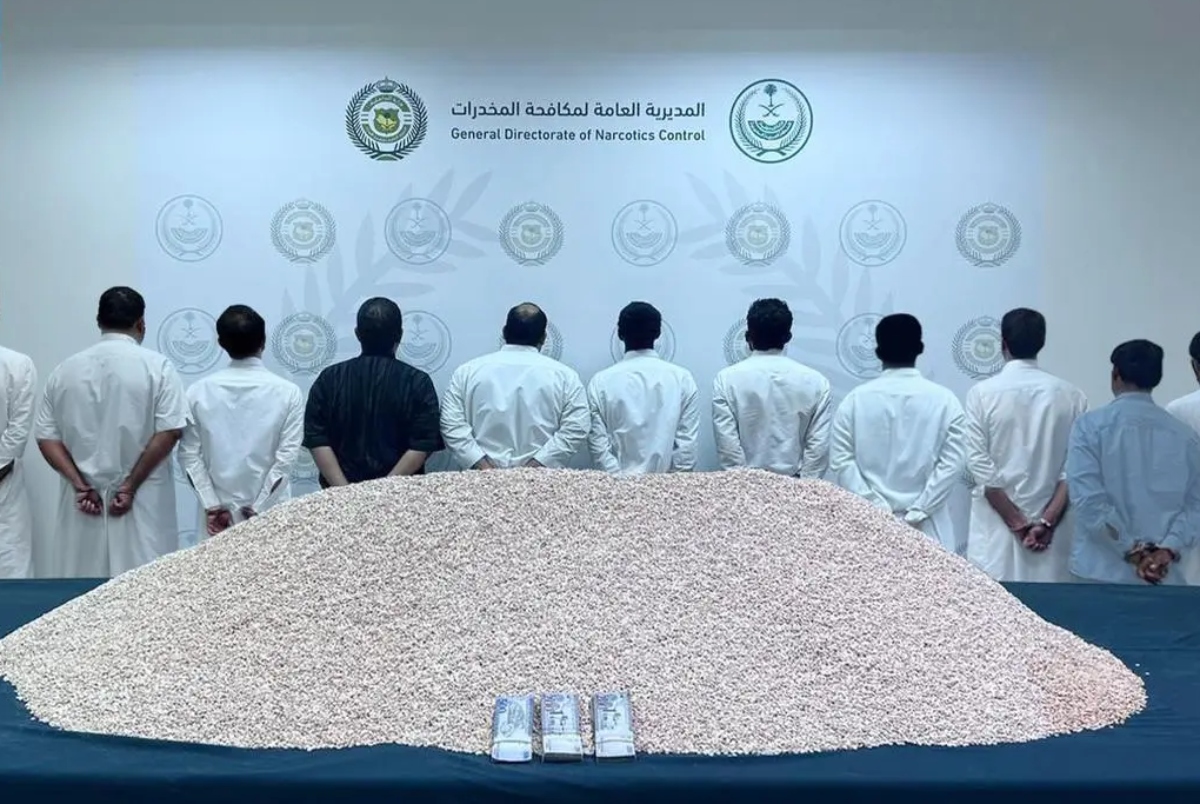 The Kingdom has seized more than 3,860,000 amphetamine tablets in Riyadh. (SPA)