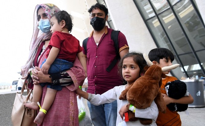 The first flight carrying Afghan refugees from Pakistan to the UK arrived on Friday. (File/AFP)