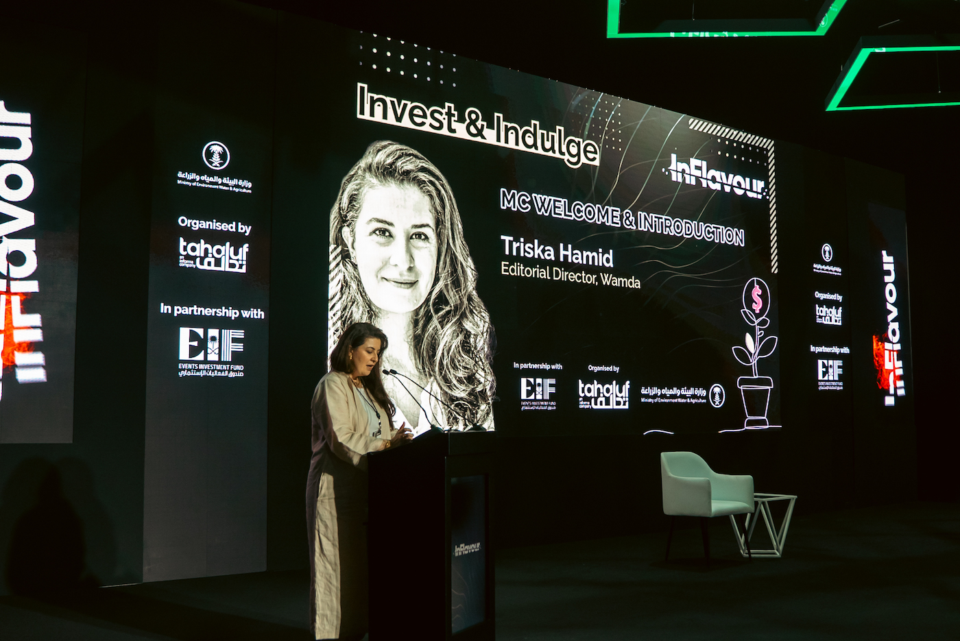 Triska Hamid, the editorial director at Wamda, a Middle East and North Africa region-focused entrepreneurship platform. (AN photo by Abdulrahman Bin Shalhoub)