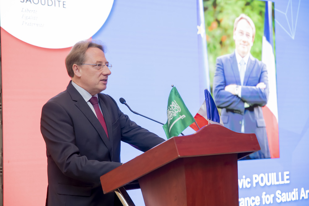 In his opening speech, Ludovic Pouille, the French ambassador to the Kingdom, said: “The doors of opportunities in Saudi Arabia are wide open.” (Supplied)