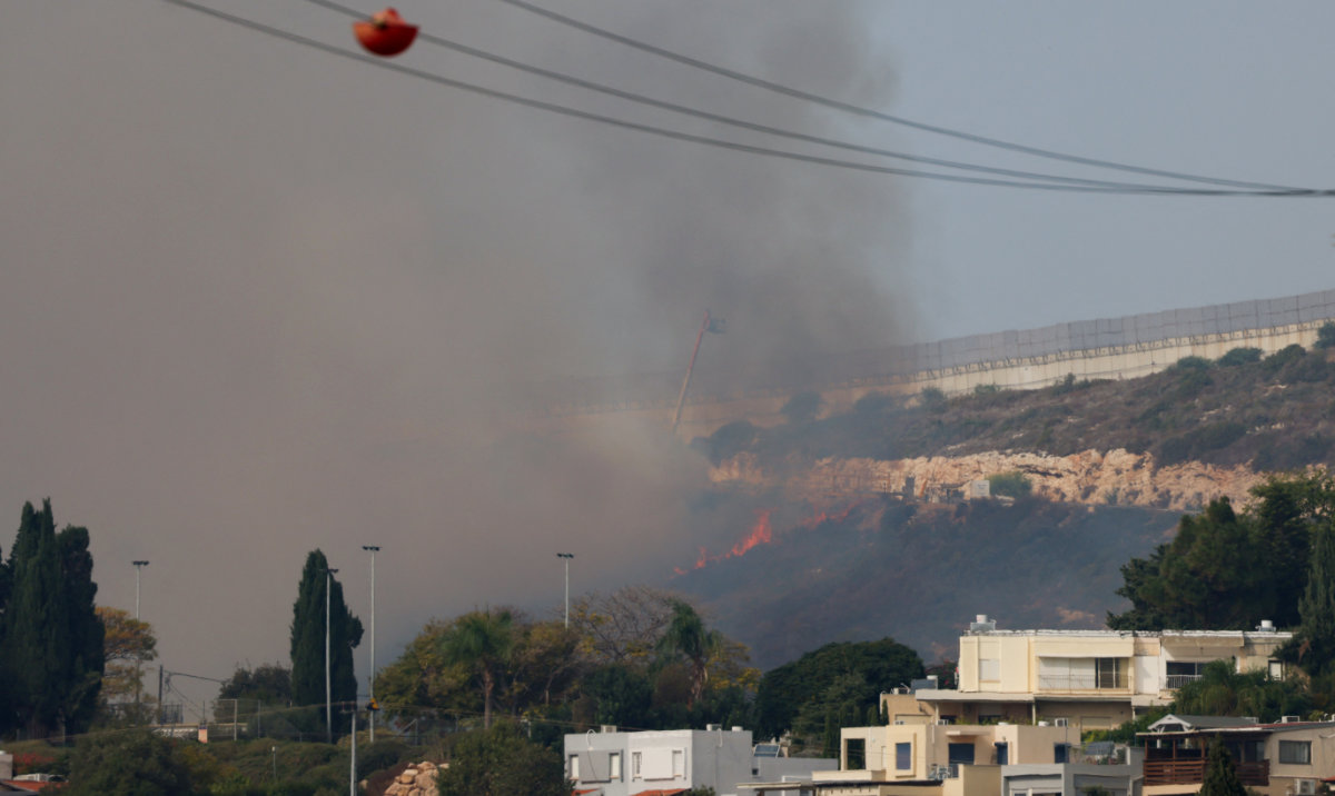 Smoke rises in northern Israel, at the country's border with Lebanon, in Israel, October 31, 2023. (Reuters)