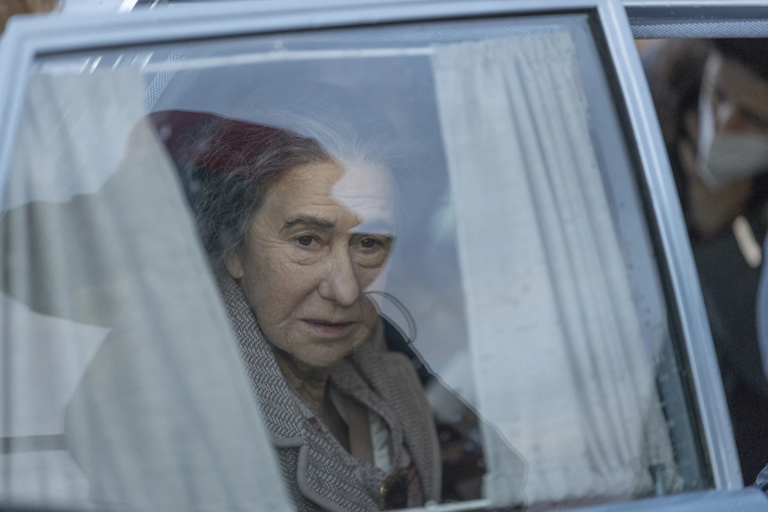 Helen Mirren as Golda Meir in a scene from the film “Golda” (AP)