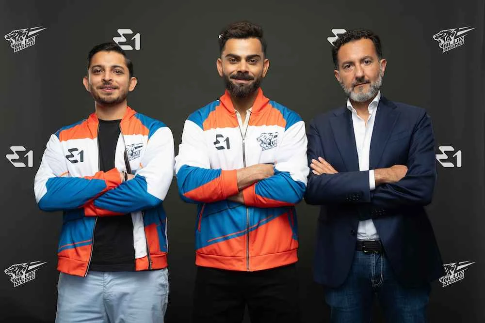 Cricket superstar Virat Kohli launches Blue Rising to compete in new electric powerboating series