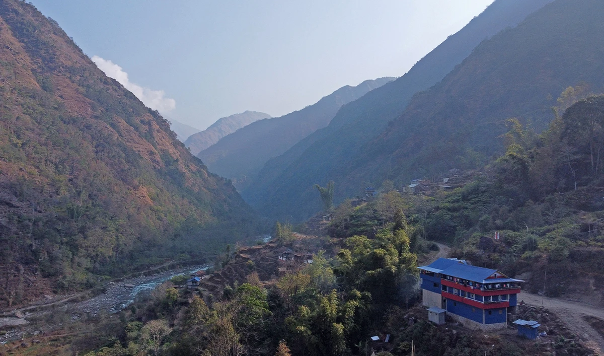 In this photograph taken on March 5, 2023, a view of a village in Nepal. (AFP/File)