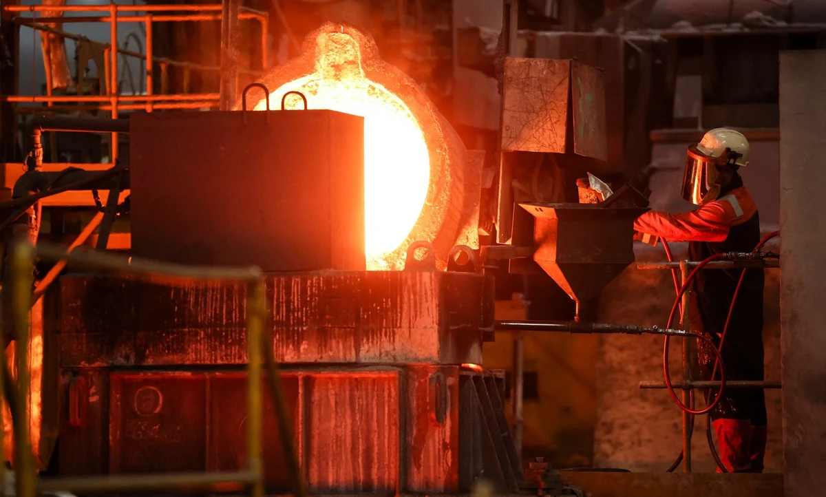 Crude iron, also known as pig iron, is a more brittle form of the material and is used in steel production. Reuters/File