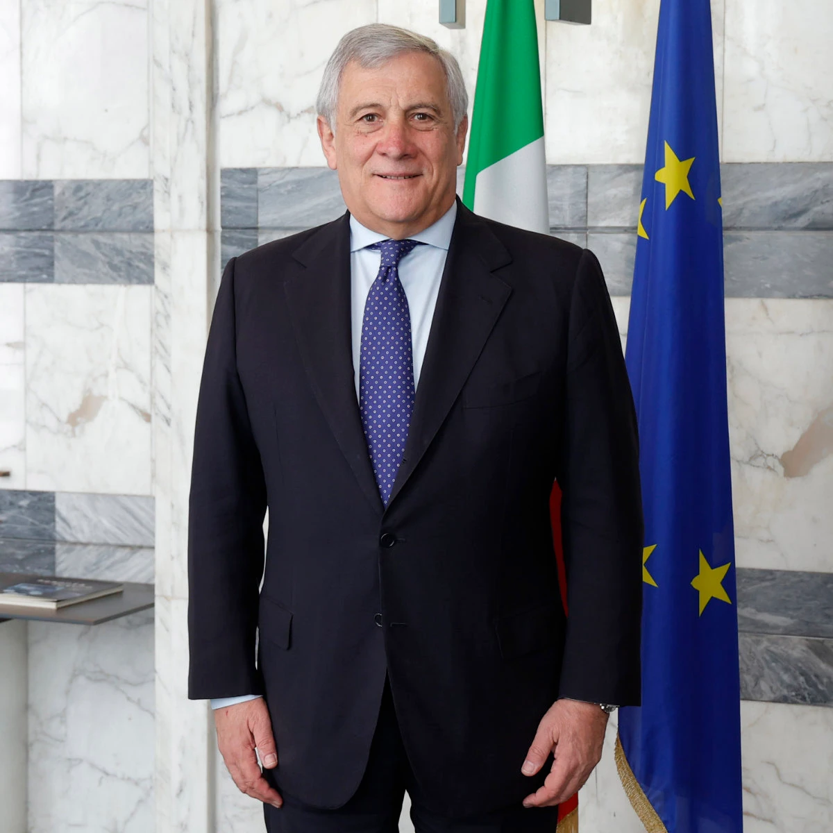Antonio Tajani, main, was elected leader of Forza Italia in July this year. Forza Italia is the junior partner among the three main parties in Giorgia Meloni’s government, behind the prime minister’s own Brothers of Italy and Matteo Salvini’s League. (ANSA photo)