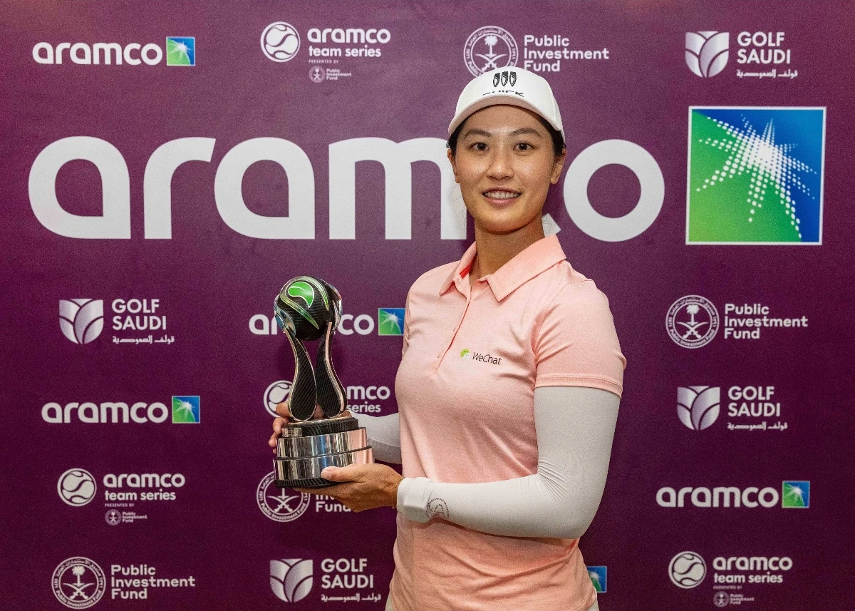 Xiyu Lin of China has won the Aramco Team Series Hong Kong individual title. (Aramco Team Series)