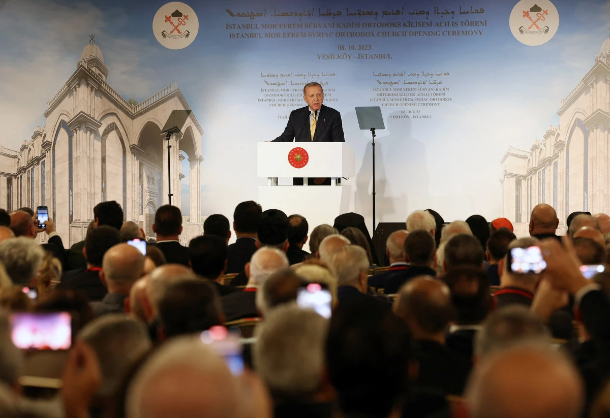 Erdogan opens modern Turkish state’s first new church