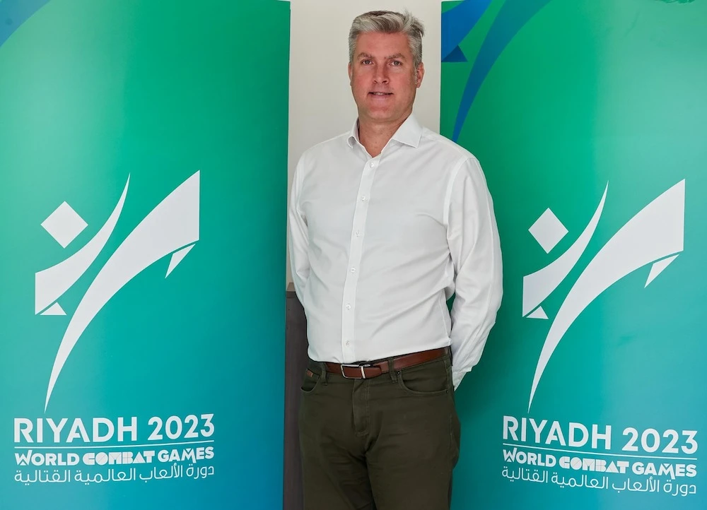 The World Combat Games 2023 will see male and female athletes from 80 countries competing across 16 categories. Above, Ian Reid, the CEO of World Combat Games. (Supplied)