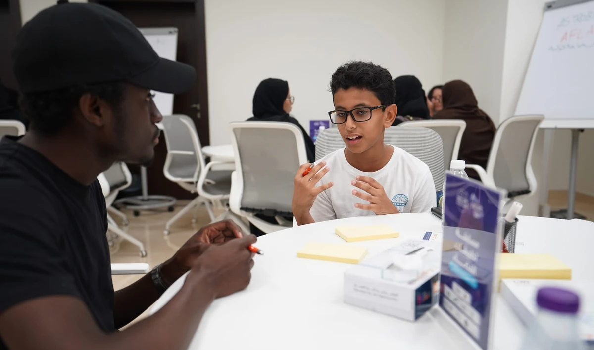 Mohammed Al-Dosari, who is now in the sixth grade, wants to study geography when he attends university in order to enter the world of space exploration. (Supplied)