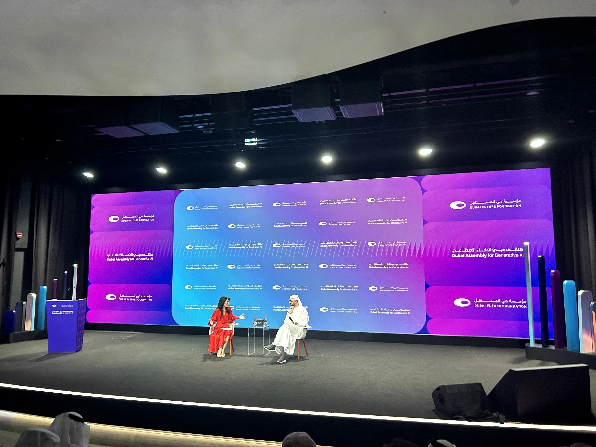 UAE’s Minister of Artificial Intelligence Omar AlOlama acknowledged concerns associated with AI but said this is not a reason to be scared. (ANN photo)
