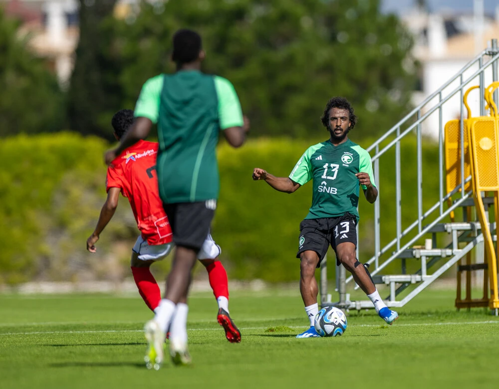 The Saudi national football team resumed their training on Saturday in the southern Portuguese city of Lagos as part of their preparation for the 2023 Asia Cup, which kicks off in January. (Supplied)