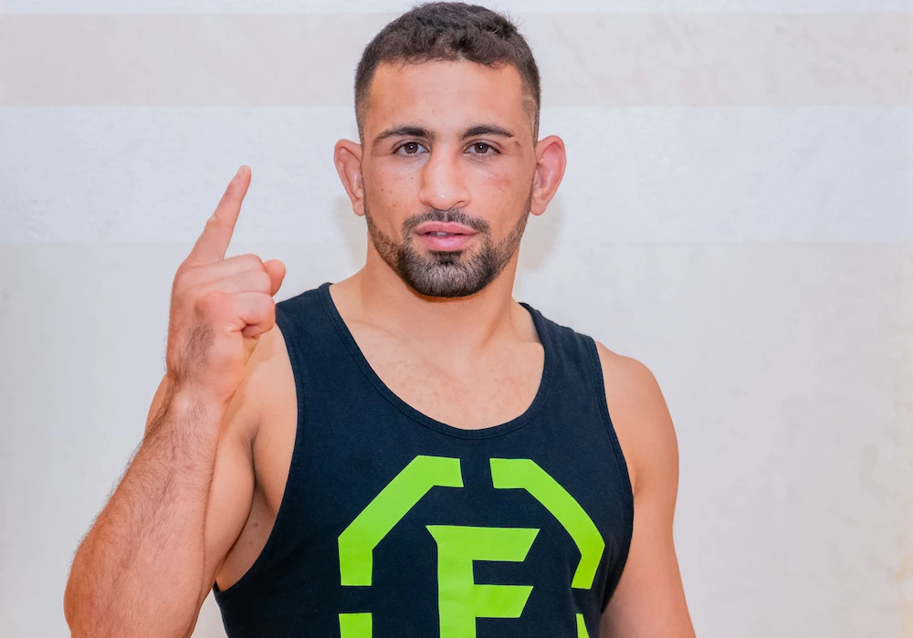 Palestinian MMA fighter Abdul Kareem Al-Selwady. (Supplied)