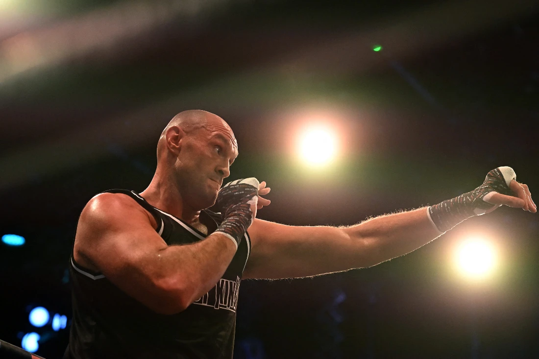 Tyson Fury, the WBC heavyweight champion of the world, is no stranger to Saudi Arabia. (File/AFP)