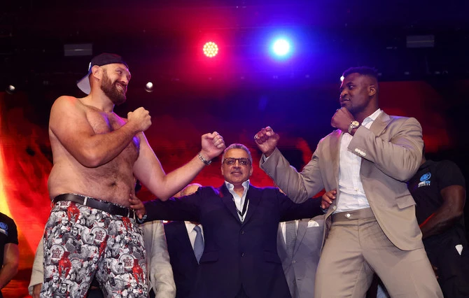Tyson Fury & Francis Ngannou Press Conference - HERE at Outernet, London, Britain. (Reuters)