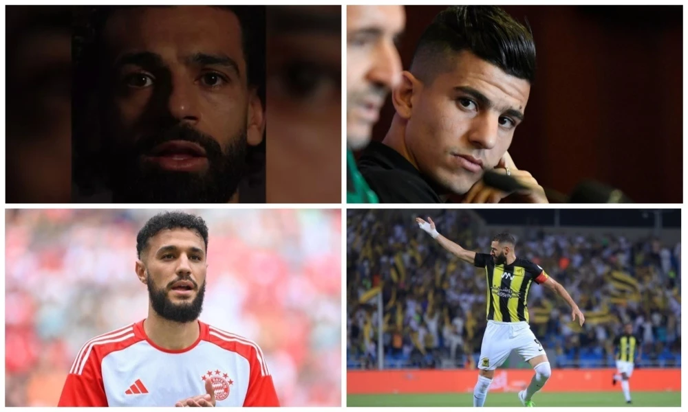 Top-tier footballers, including Mohamed Salah, Karim Benzema and Noussair Mazraoui, have sparked controversy in recent days after voicing their opinions on the situation in Gaza via social media posts. (File)