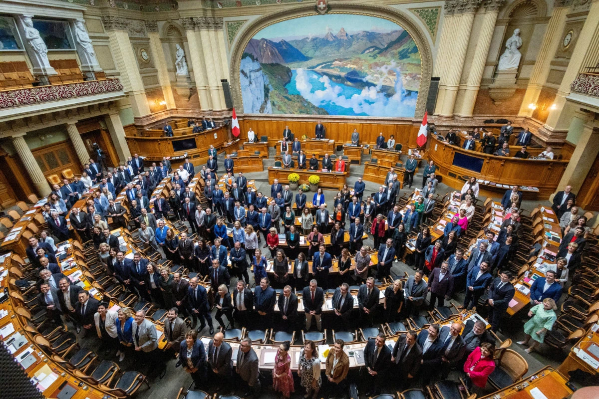 Swiss voters are set to elect the two houses of parliament on Oct. 22, 2023, an exercise every four years that will ultimately shape the future composition of the Alpine country's executive branch: The Federal Council. (Keystone via AP/File)