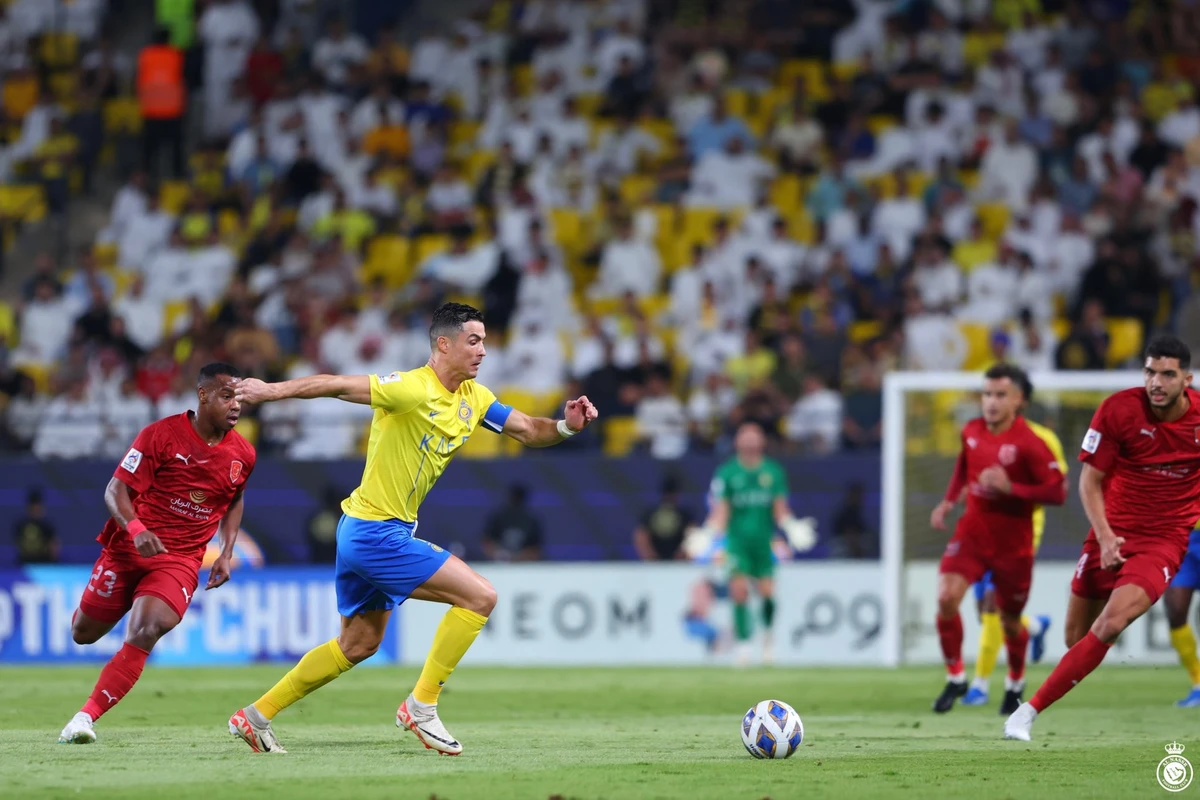 Cristiano Ronaldo lit up the Asian Champions League on Tuesday with two spectacular goals and delicious assists as Al-Nassr defeated Al-Duhail 4-3 in a thrilling encounter. (X/@AlNassrFC_EN)