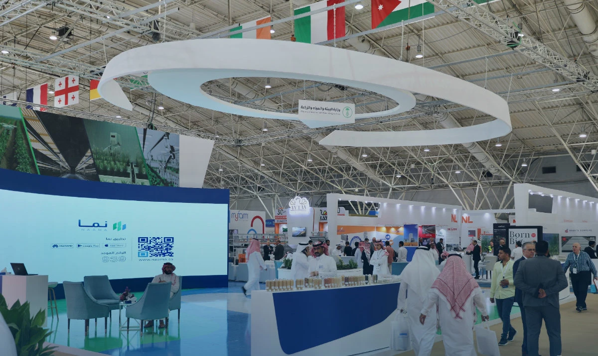 Exhibitors at the event include 30 companies from various agricultural sectors. (X: @MEWA_KSA)