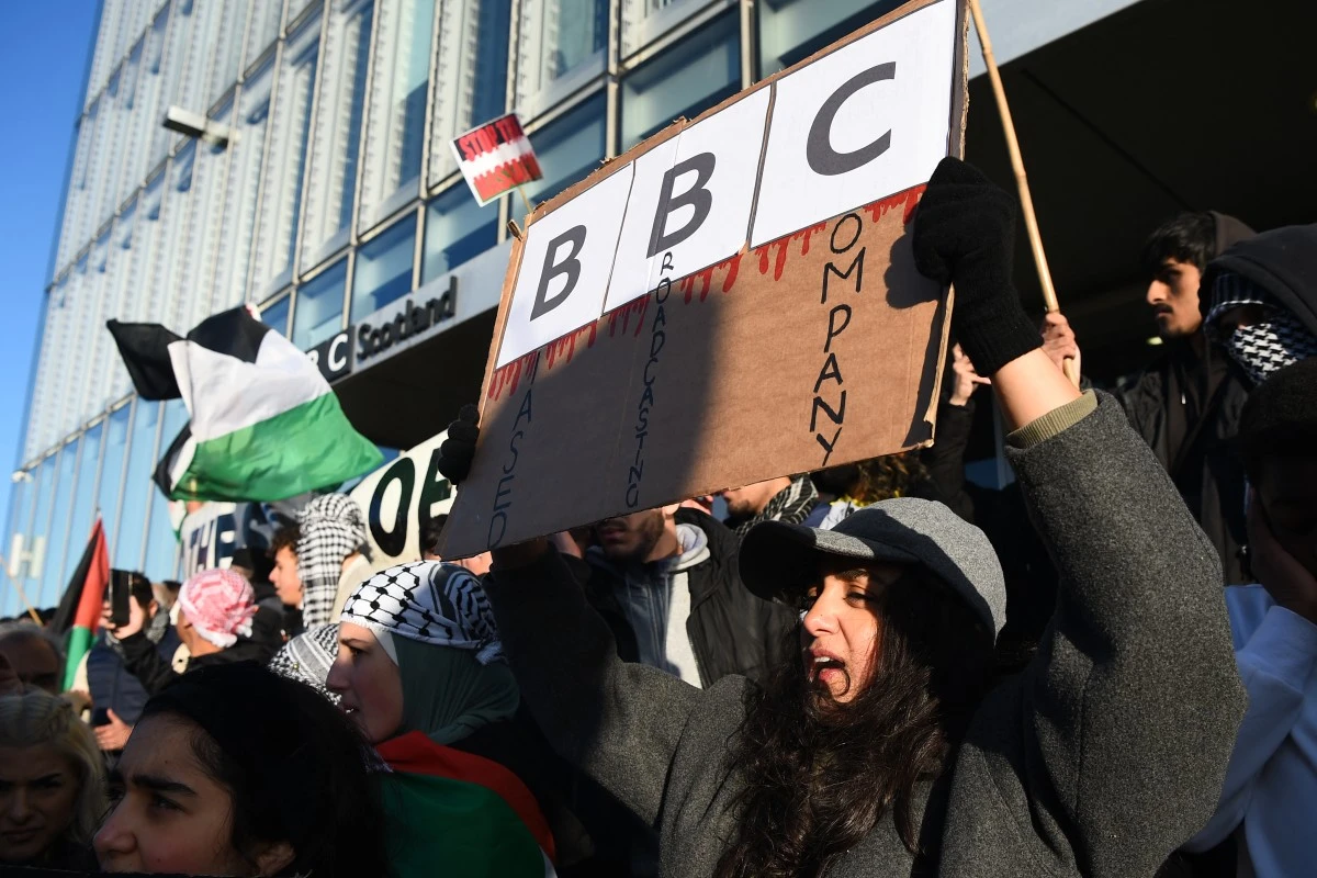 During the meeting, Davie was confronted by UK Immigration Minister Robert Jenrick, who said he had “never been so disappointed” in the BBC. (AFP/File)