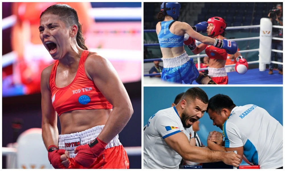 Medals were awarded in kickboxing, armwrestling and fencing on day eight of the Riyadh World Combat Games on Friday. (Supplied)