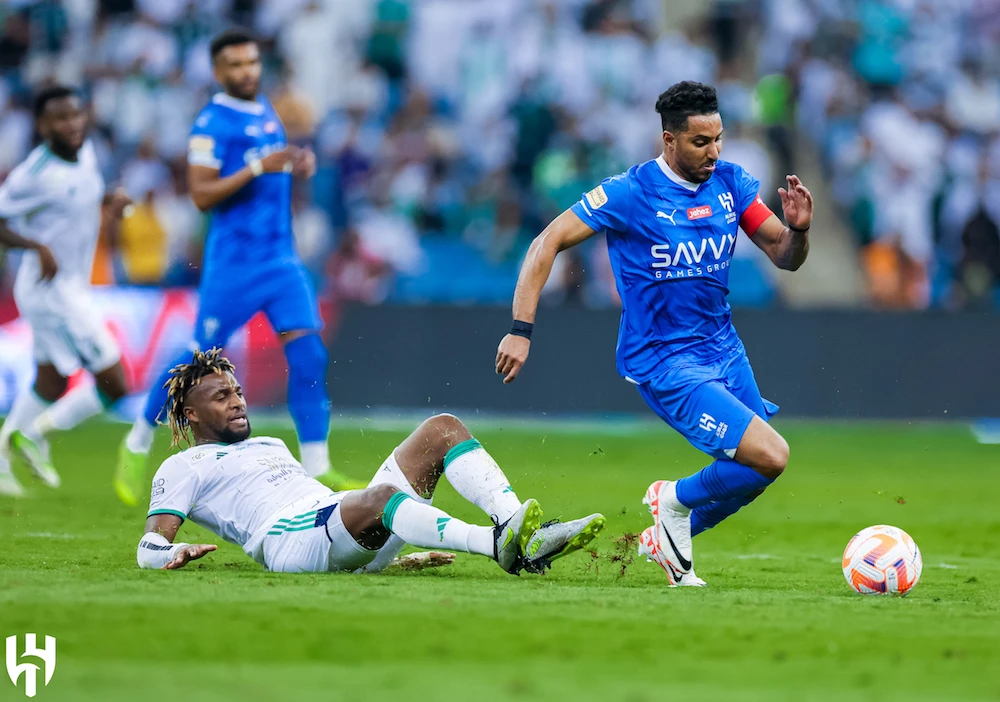 Al-Hilal moved five points clear at the top of the Roshn Saudi League with the win. (X/@AlHilalFC_EN)