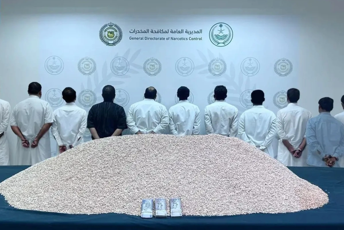 The Kingdom has seized more than 3,860,000 amphetamine tablets in Riyadh. (SPA)