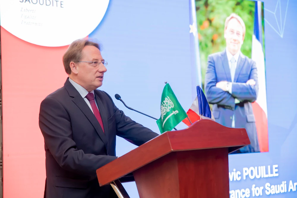 In his opening speech, Ludovic Pouille, the French ambassador to the Kingdom, said: “The doors of opportunities in Saudi Arabia are wide open.” (Supplied)