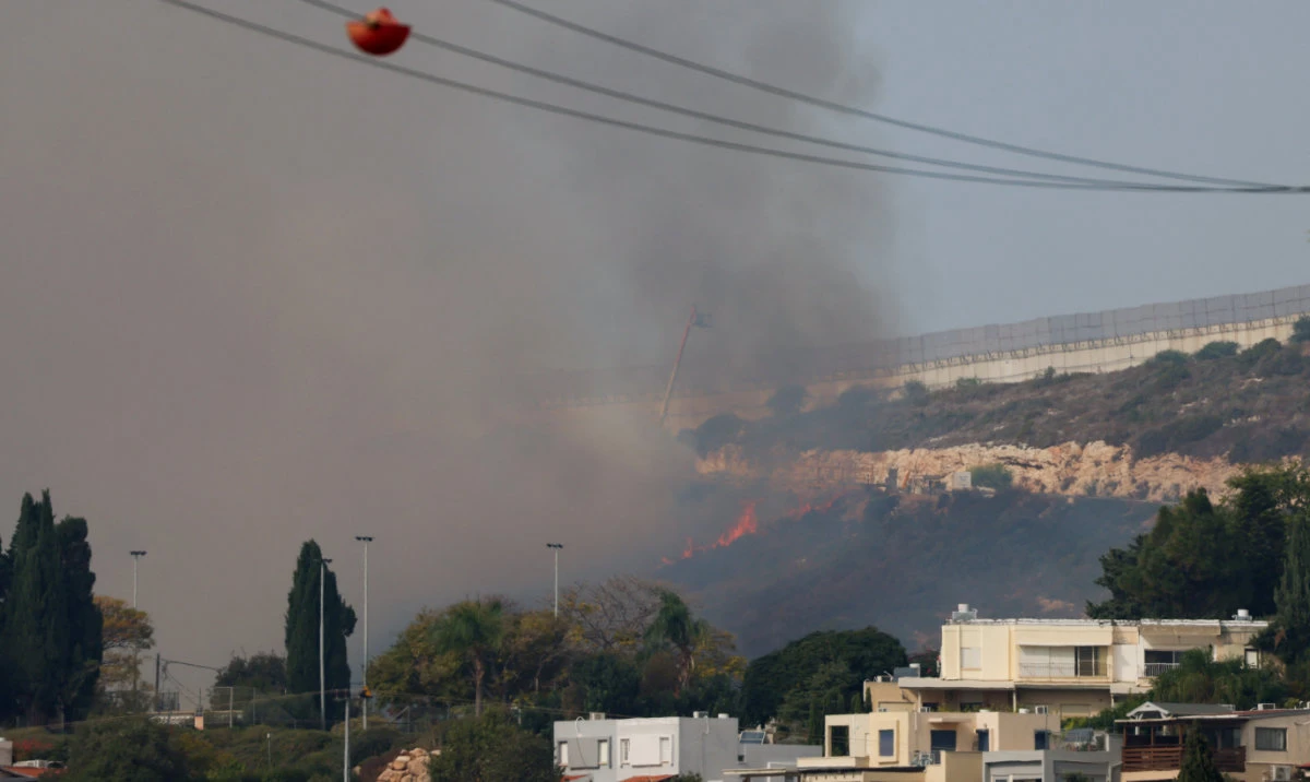 Smoke rises in northern Israel, at the country's border with Lebanon, in Israel, October 31, 2023. (Reuters)
