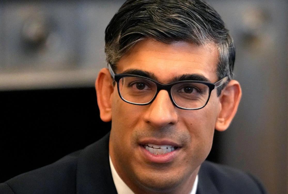 Britain's Prime Minister Rishi Sunak chairs a cabinet meeting in 10 Downing Street in London on Oct. 31, 2023. (Reuters)