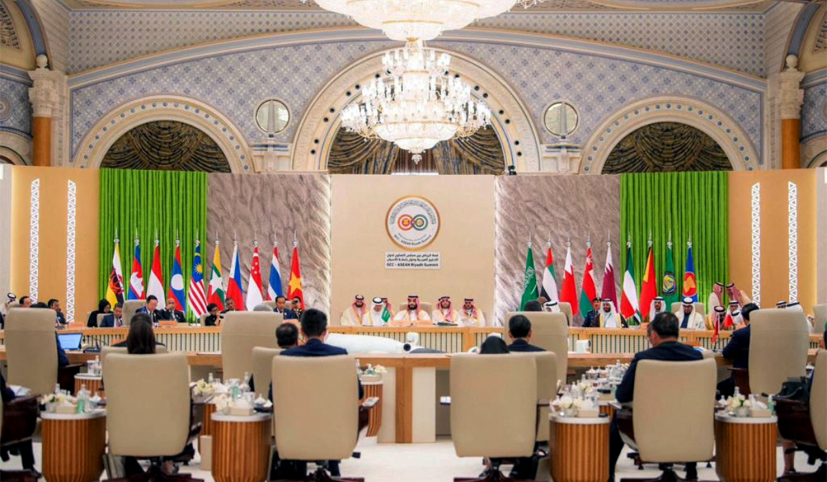 A general view of the six-members of the GCC and the 10-members of the ASEAN during a summit in the Saudi capital Riyadh. (AFP)