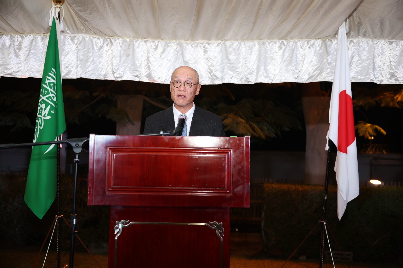 Fumio Iwai, Tokyo’s ambassador in the Kingdom, hosted the event at his residence in Riyadh. (Supplied)