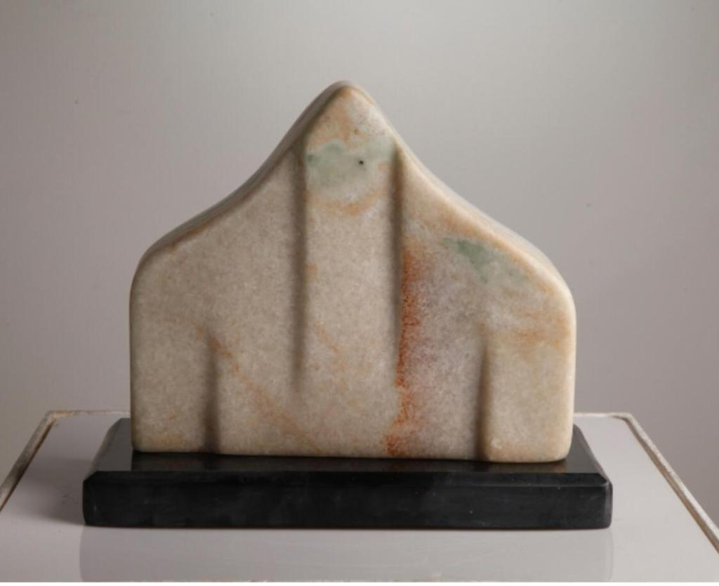 The decorative marble piece by Talal Altukhaes, if observed closely, shapes the word Allah in the Arabic language, serving the artist’s intent to integrate culture and religion into public artforms. (Supplied)