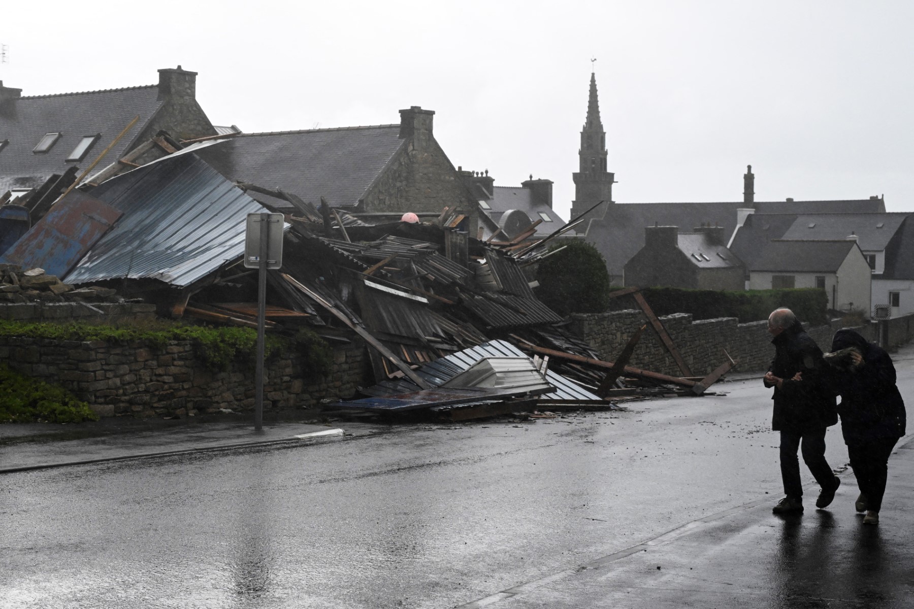Much of northwestern Europe went on high alert as a storm dubbed Ciaran threatened to bring gale-force winds and extreme rainfall to the region (AFP)