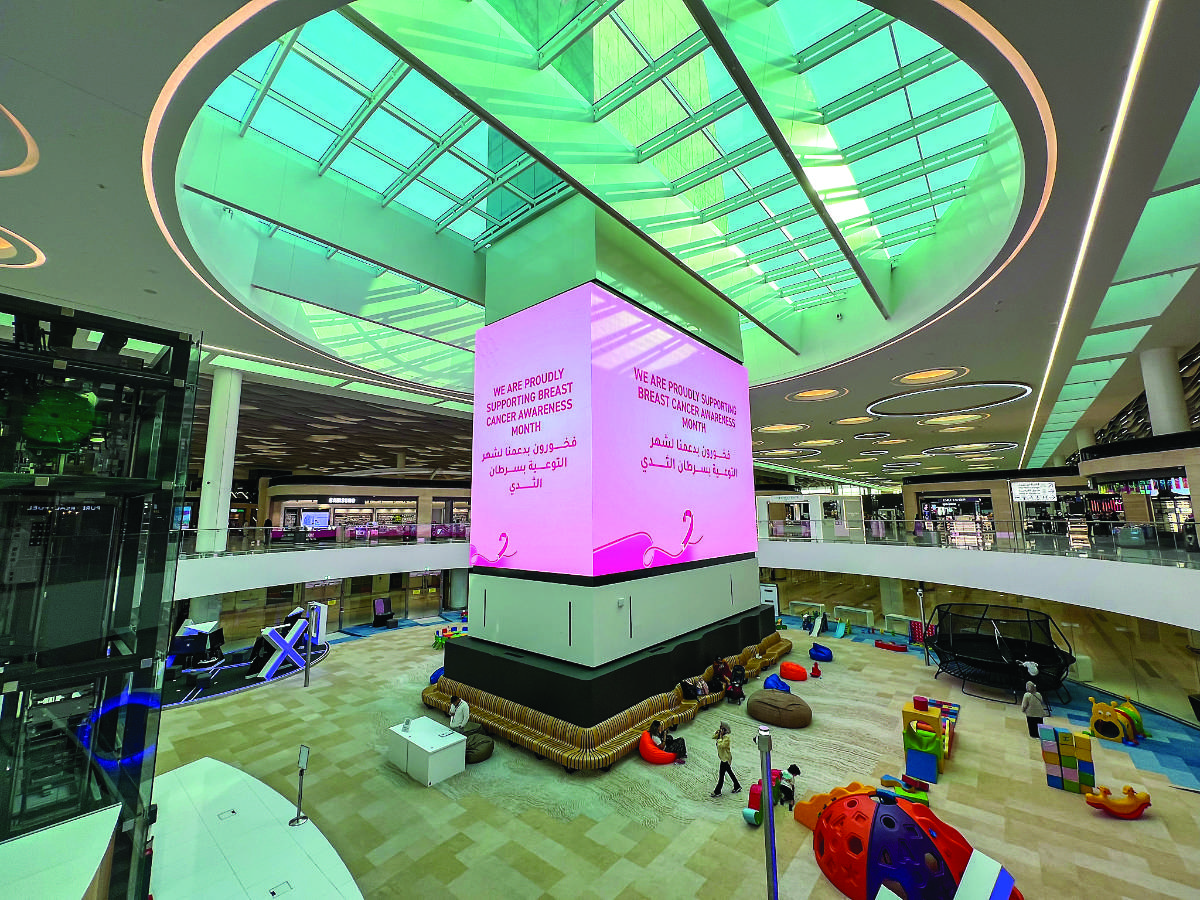The breast cancer awareness campaign ran throughout the month of October.