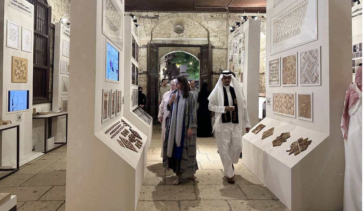 The Traditional Building Arts Exhibition showcase includes traditional painting techniques using natural pigments sourced from plants, insects and stones. (AN photos by Nada Hameed)