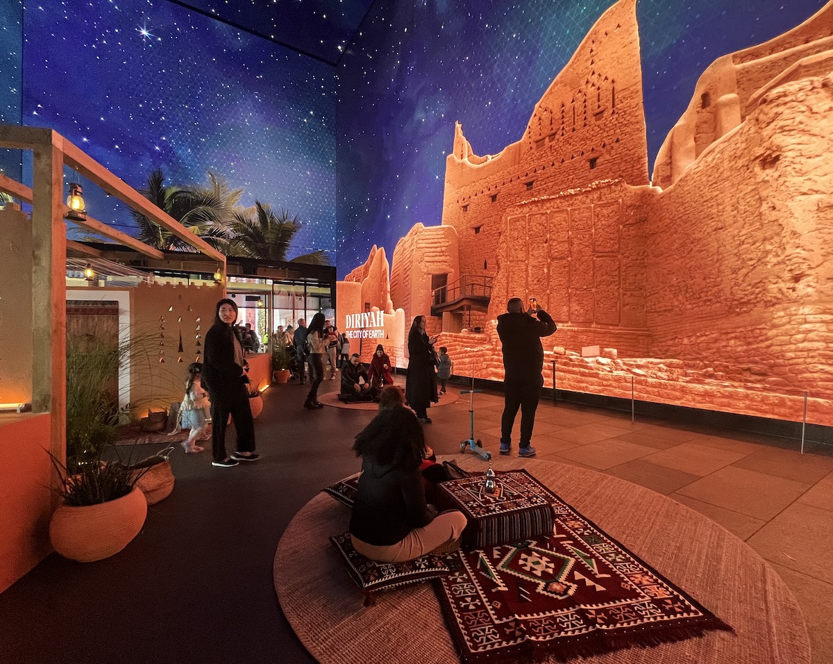 Diriyah immersive exhibition at the Outernet, London. (AN Photo/Tamara Turki)