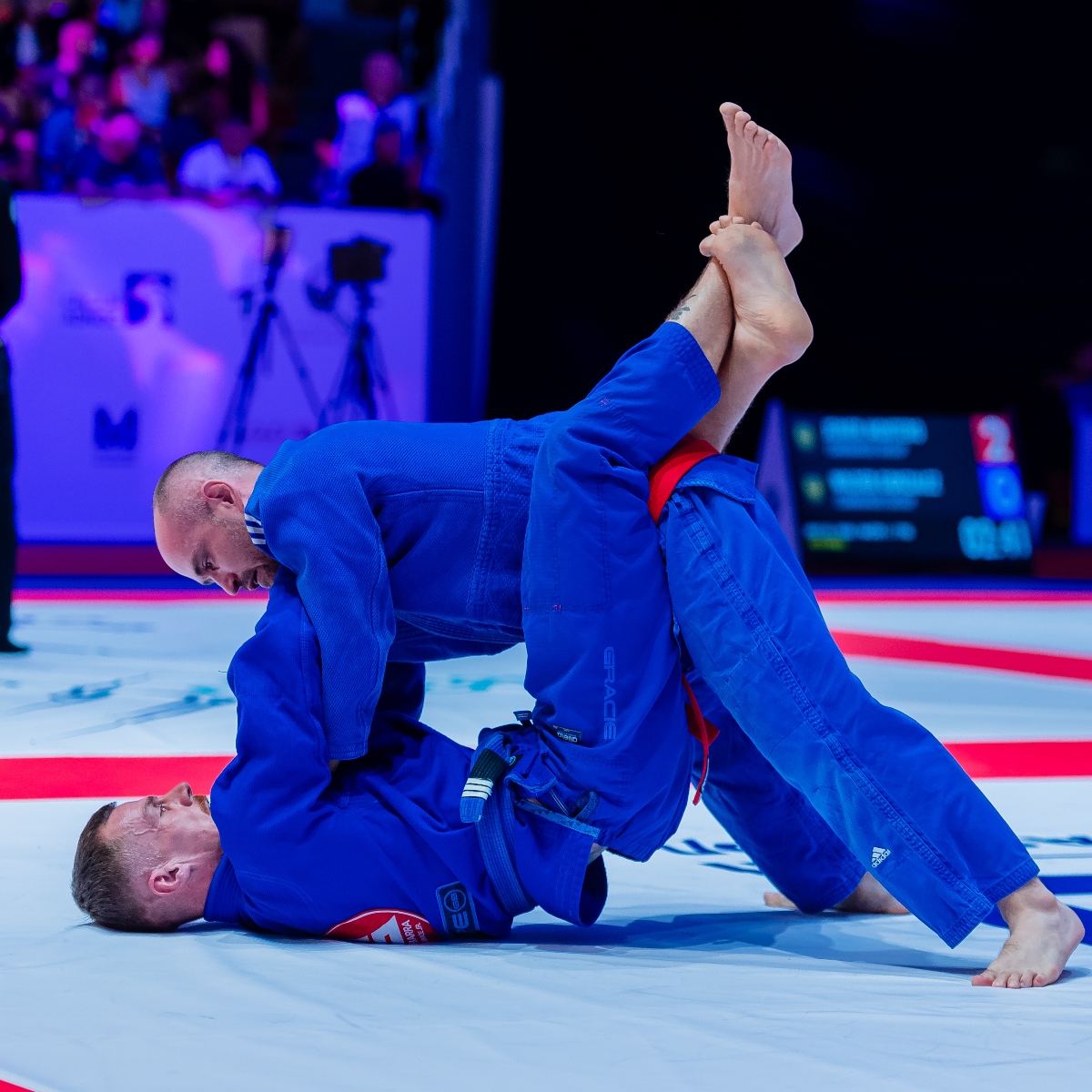 Action from the Masters competition at the 15th Abu Dhabi World Professional Jiu-Jitsu Championship. (UAEJJF)