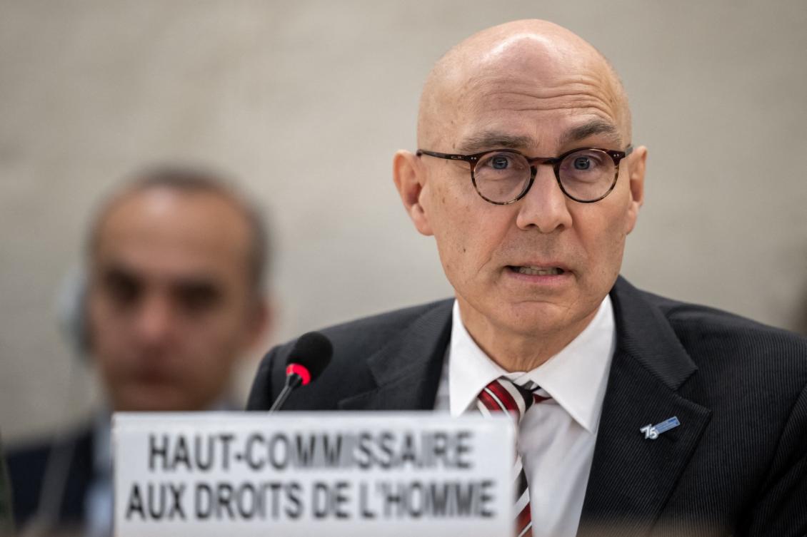 UN High Commissioner for Human Rights Volker Turk. (File/AFP)
