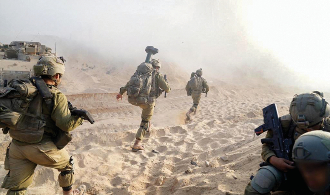 Battles between Israel and Hamas continued in Gaza on Tuesday. (AFP)