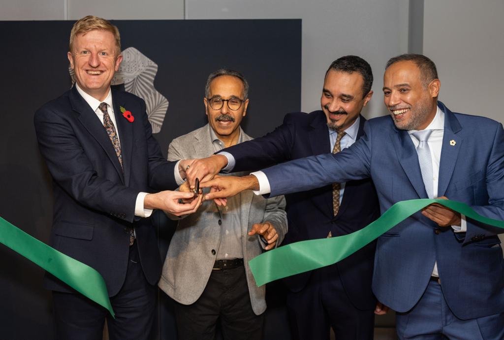 The opening was led by Saudi Ambassador to the UK Prince Khalid bin Bandar bin Sultan, the Rt Hon Oliver Dowden CBE MP, Deputy Prime Minister of the UK, and NEOM CEO Nadhmi Al-Nasr. Supplied