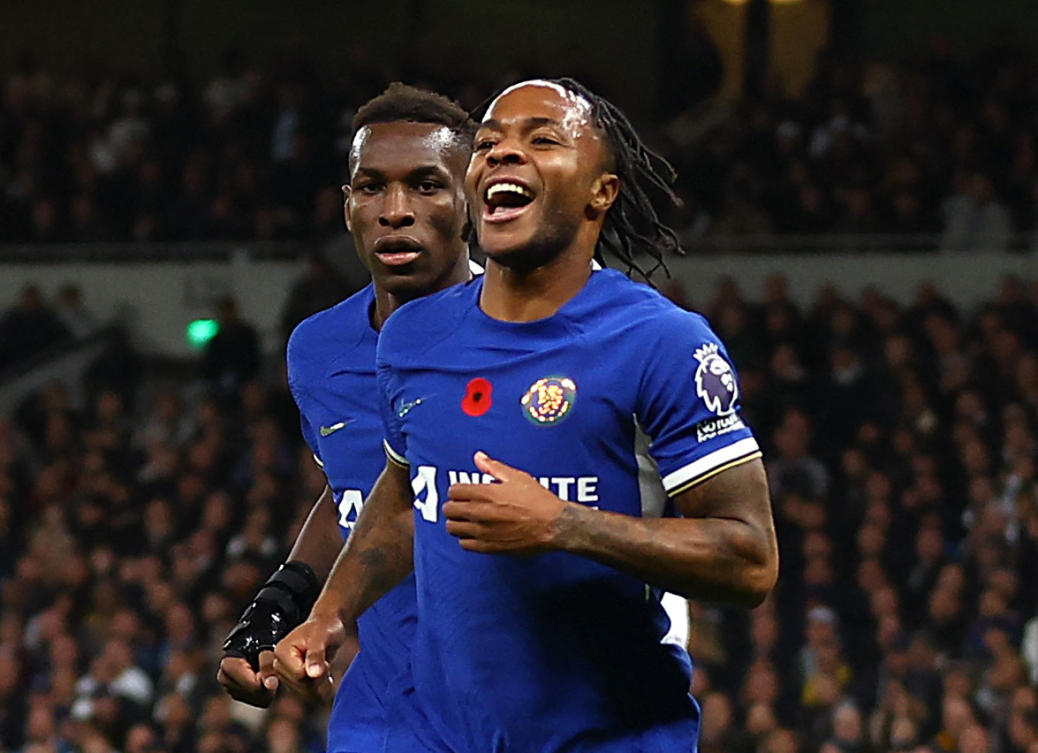 Gareth Southgate said the door was still “100 percent” open for Raheem Sterling after leaving the Chelsea forward out of England’s squad for their final Euro 2024 qualifiers.(Reuters)